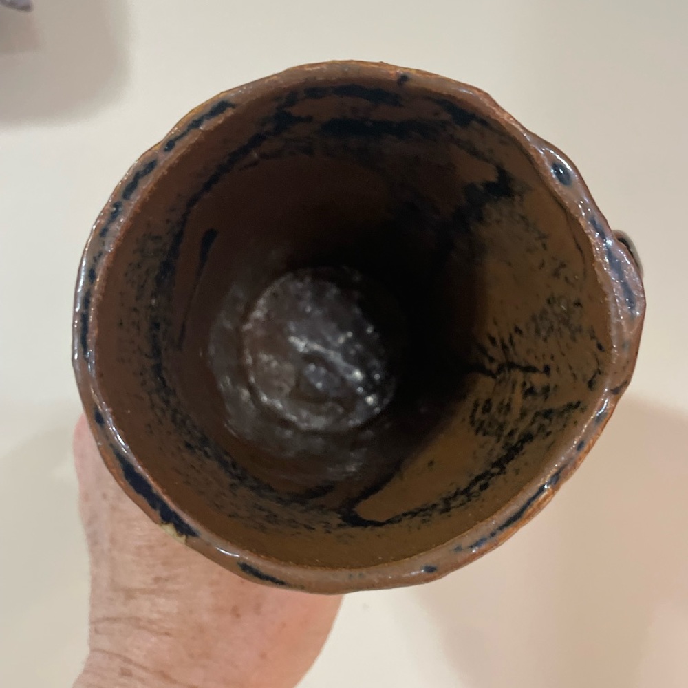 Handmade Ceramic Mug with Abstract Pattern - Picture 5 of 6